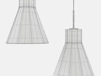 Simplicite LED Beaker Pendant Light Low-poly 3D model