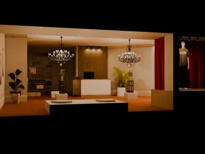 Low Poly Storefront Pack Low-poly 3D model