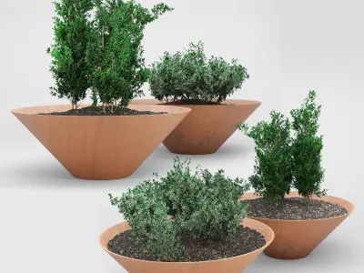 DAMAS plant in bowl 3D model