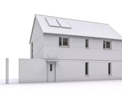 Townhouse 15 Low-poly 3D model