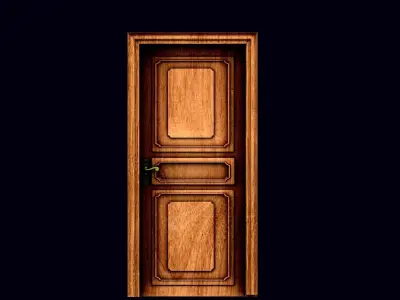 THE DOOR wooden 3D model
