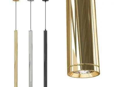 STITCH pendant light in gold Low-poly 3D model