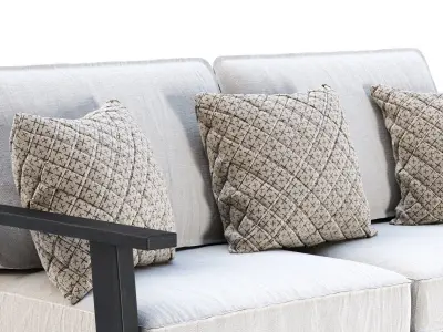 Jack wooden loveseat  3D model