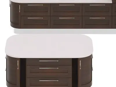 Kitchen Furniture Set 1 3D model