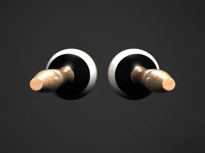 Maracas Percussion Instruments 3D model