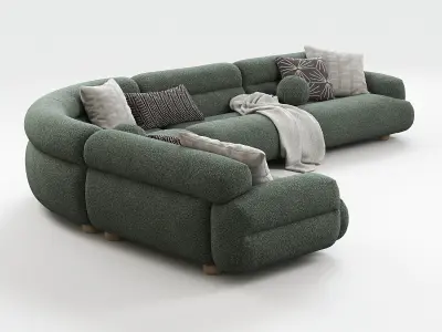 Valley Sofa Composition 1 3D model