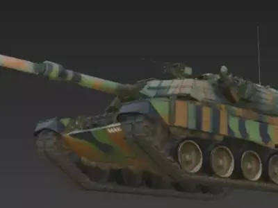 Battle Tank 3D print model 3D print model