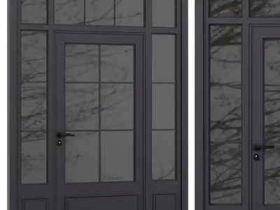 Entrance door set91 3D model