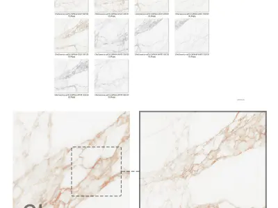 Cifre Ceramica Set 10 - Capraia Marble Bundle - 2 Colors - 6k Texture