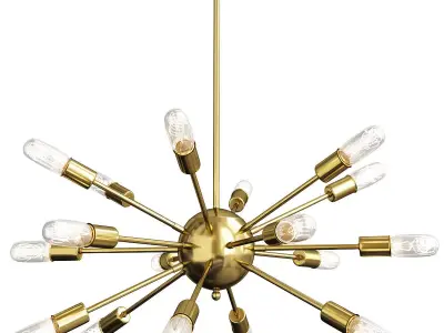 Nova 18 Light Sputnik Chandelier Low-poly 3D model