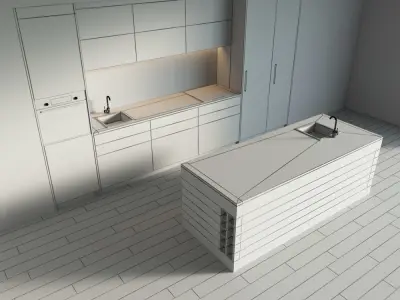 5-Kitchen5 glossy 1 3D model