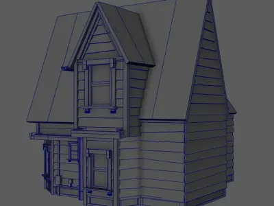 House from the Disney movie Up Low-poly 3D model