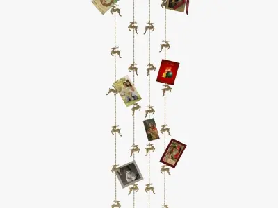 Pottery Barn Reindeer Card Holder 3D model