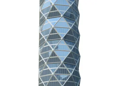 Skyscraper Low-poly 3D model