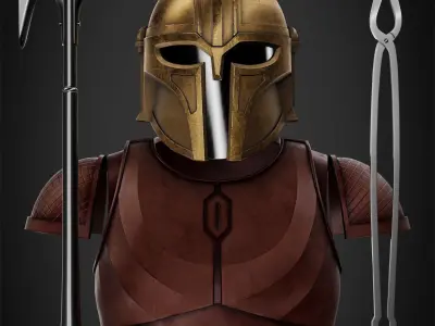 The Mandalorian Armorer Full Armor and Tools for Cosplay 3D Model Pack