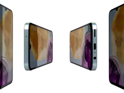 Samsung Galaxy M15 Light Blue High Poly 3D model