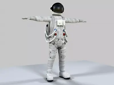 Astronaut in space suit 3D model