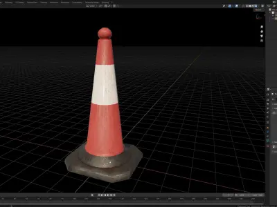 Hong Kong Traffic Cone 3D model