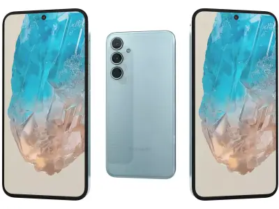 Samsung Galaxy M35 Light Blue 3D model