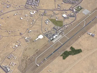 Abha - Airport - AHB Low-poly 3D model