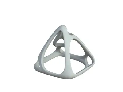 SciFi Cube Object No 58921 Low Poly Shape Low-poly 3D model