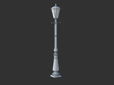 Street Lamp Low-poly 3D model