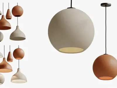 Folk Abigail Pendants 3D model