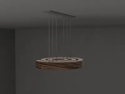 Spiral ceiling lamp Free 3D model