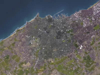 Casablanca - 3D City Model Low-poly 3D model