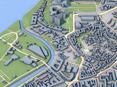 Basilica of Esztergom Cathedral in Esztergom Hungar 3D model