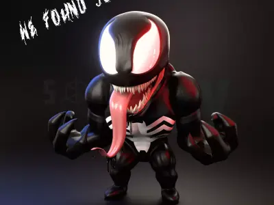 Cute Baby VENOM Symbiot 3D model