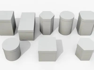  Rigid Boxes - Vertical Variety Set 