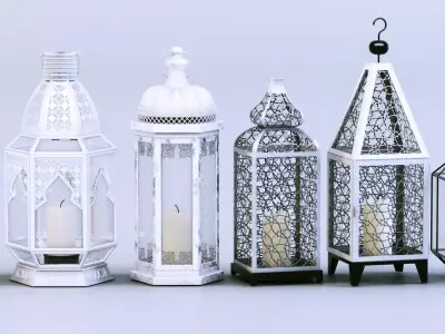 Moroccan Lantern Collection 3D Model Pack