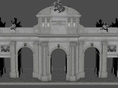 Puerta de Alcala Madrid Spain 3D model