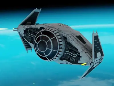 Star Wars interceptor concept  3D model