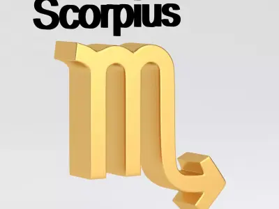 Astrological Sign scorpius 3D model