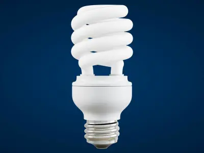 Light Bulb Low-poly 3D model