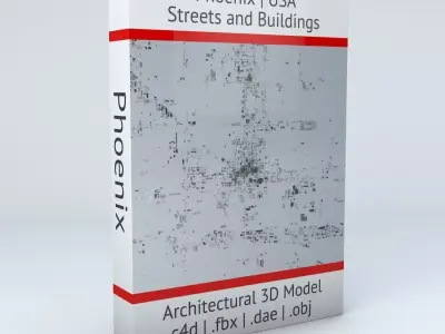 Phoenix Downtown Streets and Buildings 3D model
