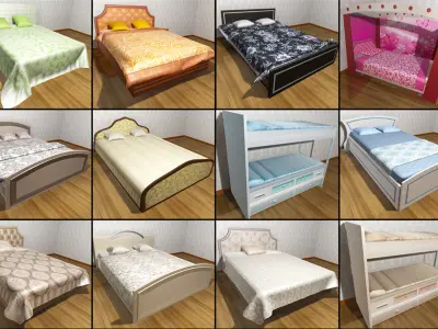 House Furniture and Props Collection 3D Model Pack