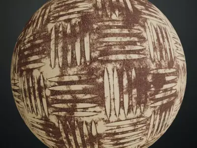 Rusty Antislip Gold PBR Seamless Texture