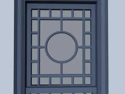 Window art deco 3D model