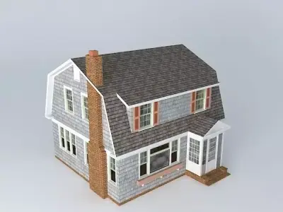Dutch Colonial House Free 3D model
