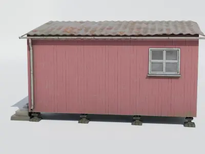 Forest Hur Red Low-poly 3D model
