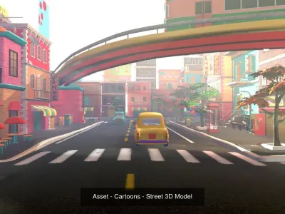 Asset - Cartoons - Background 05 - Hight Poly 3D Model Pack