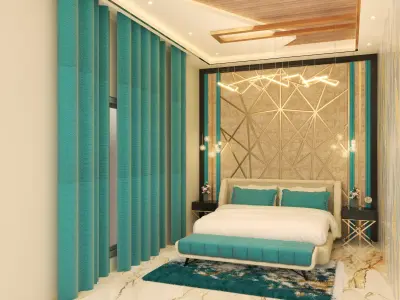 Bedroom interior design  Free 3D model