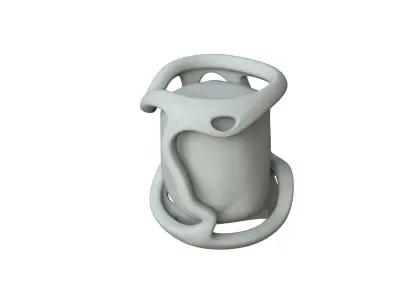 SciFi Shape Object Low Poly 89 Low-poly 3D model