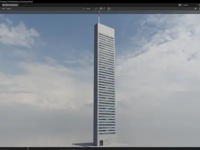 Skyscraper Buildings Pack Low-poly 3D model