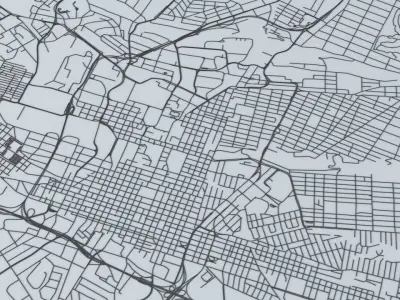 Johannesburg Road Network and Streets 3D model