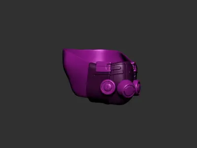 helmet high poly sculpt 3d printable  3D model 79