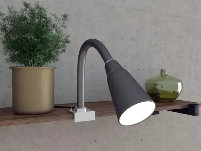 Reading Light 3D model 3D model